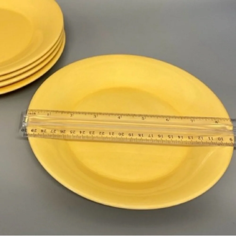 Pier 1 Yellow Ceramic Dinnerware Set